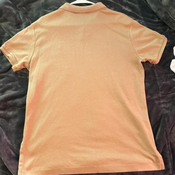 Polo By Ralph Lauren Men's Medium Custom Fit Tan/ Desert Sand White Horse - Picture 2 of 7